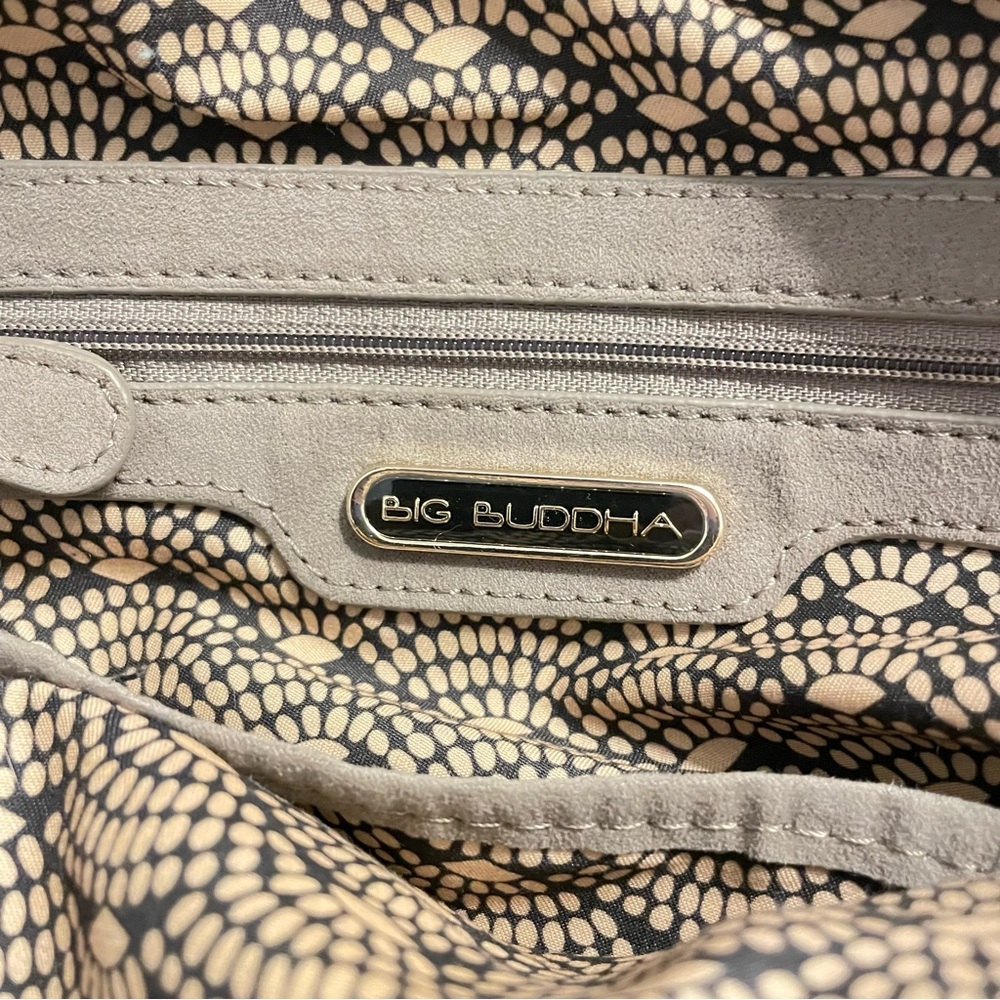 Big Buddha Grayson Suede Hobo Hand Bag - Picture 10 of 12